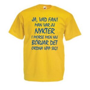 Nykter i morse – XL (T-SHIRTS)