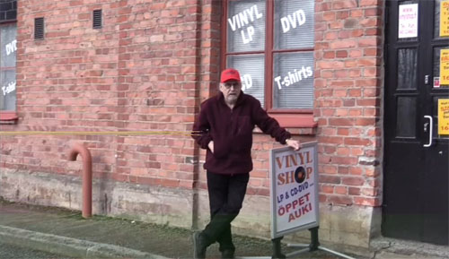 Entrén till Vinylshop skivbutik i Vasa